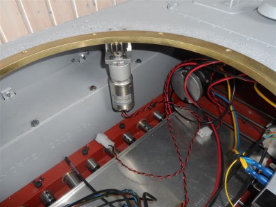 The turret rotation motor is now mount