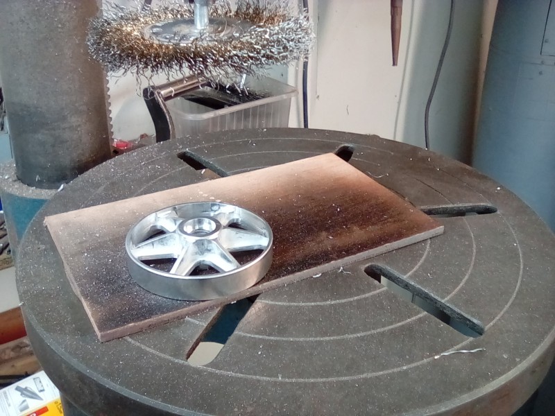 You have to be careful using the rotary brush or you can destroy the part.