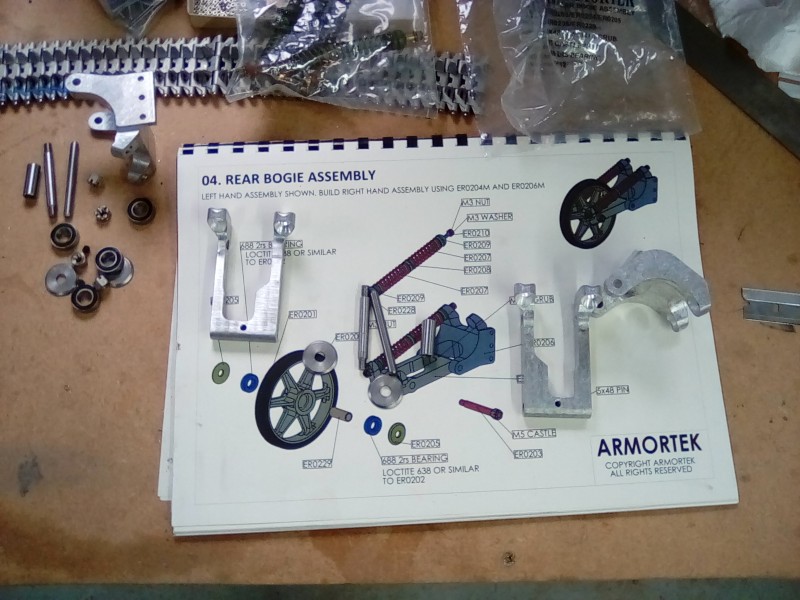 On to the rear suspension components.