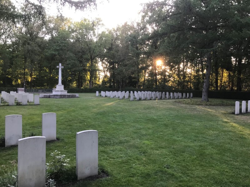 Cemetery at the going down of the sun