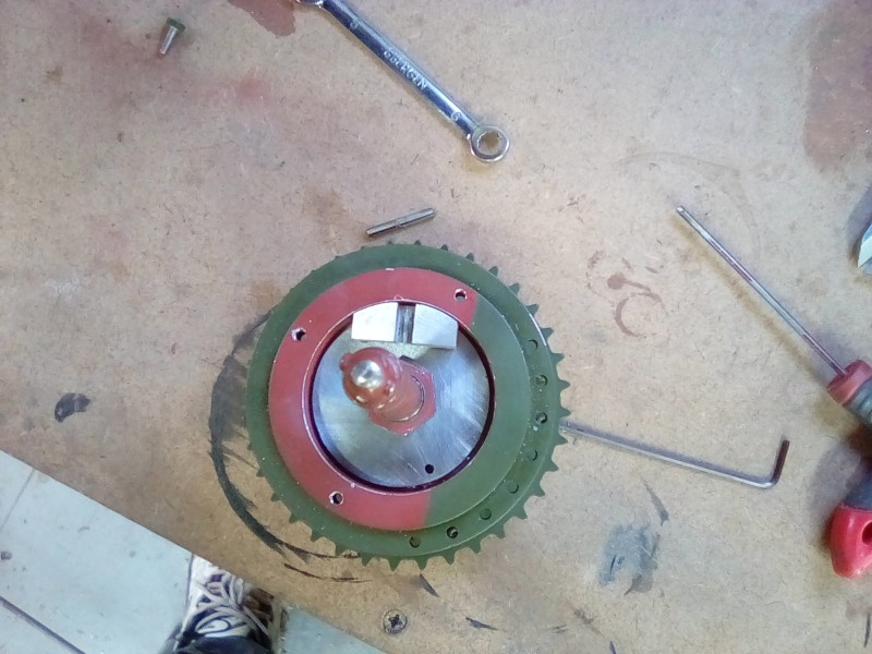 The holes left are maybe going to work like the vented big brother. The disc finish is clean but not polished.