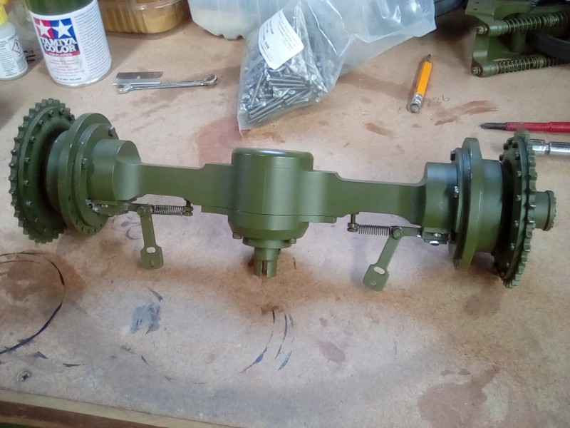 The axle has been apart yet again to check all is ok and I'm very happy with it so far, those brakes work very well.