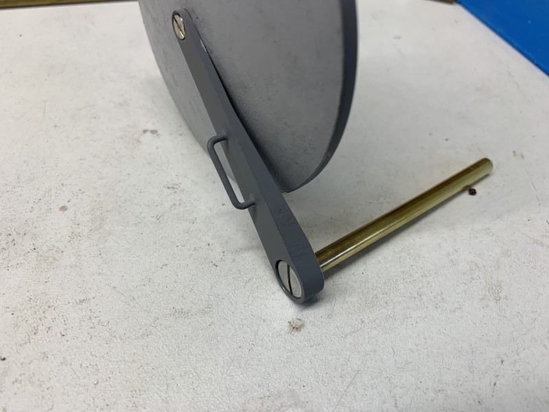 A 2mm hole goes at the bottom of the brass tube