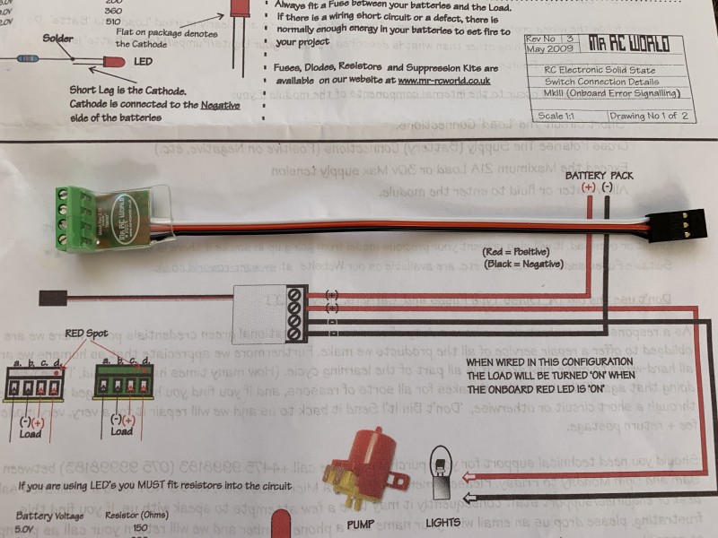 Mosfet power switch for lights