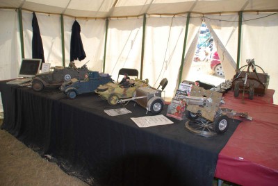 Our stand inside the marquee.