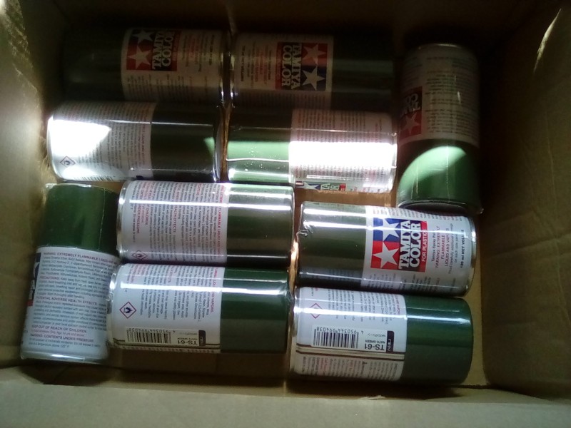 Another 10 tins of paint arrived, that may be enough now but I doubt it