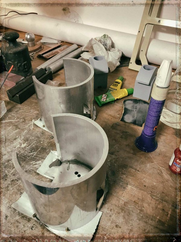 bolted and glued base plate