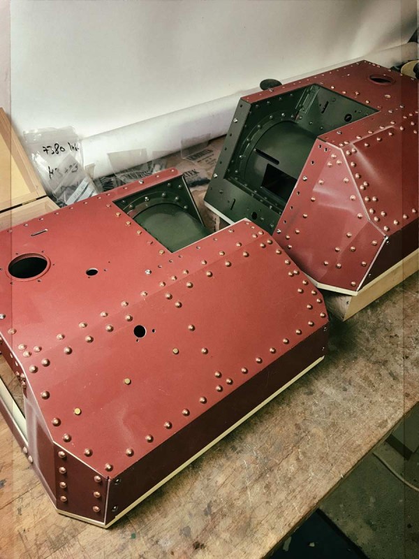 a few more rivets and screws have been added to match the original more closely