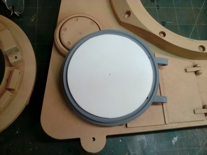 Plasticard disc cut out