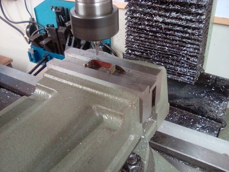 Milling the armour piece