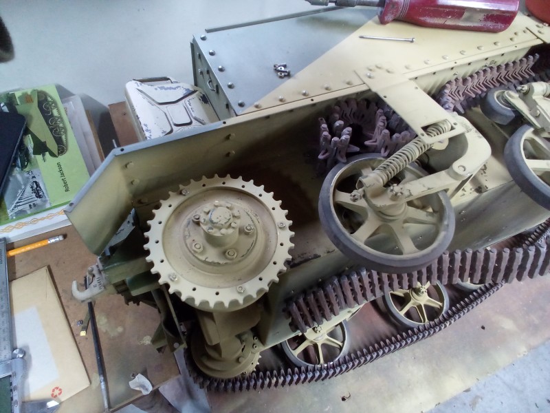 Removing the pla sprockets and fitting the aftermarket versions