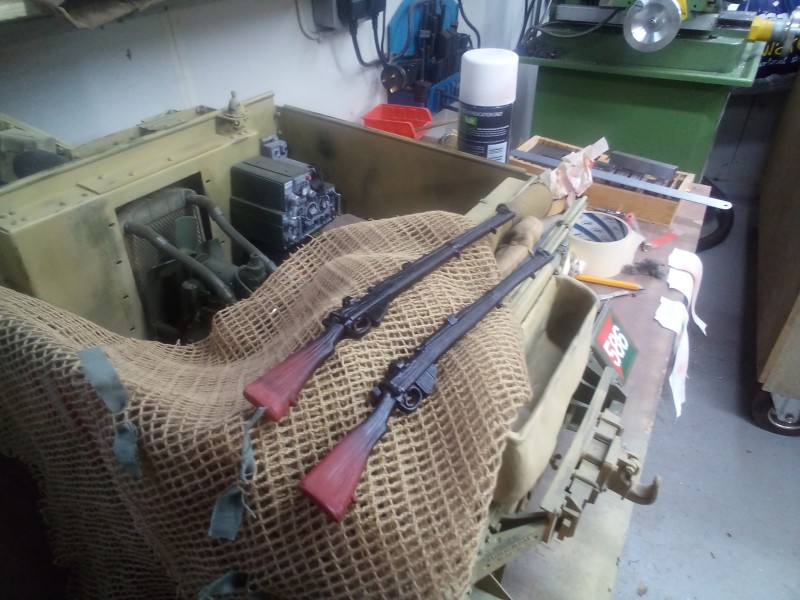 I'm not keen on these rifles as the wood grain effect is way over the top but I will see what I can do