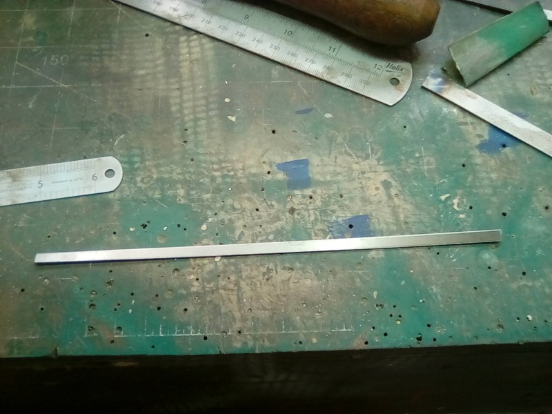 I managed to find a supplier of the strip steel on the interweb which was most convenient