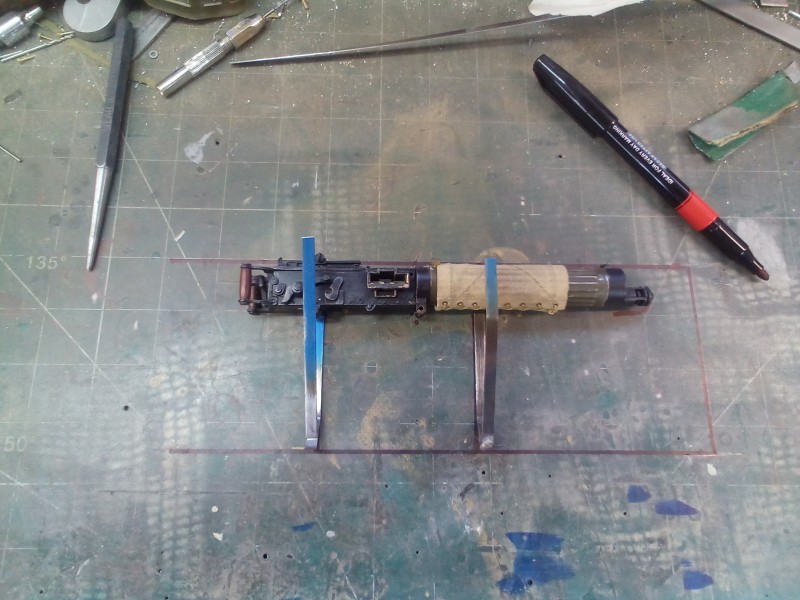 Marking out and bending up