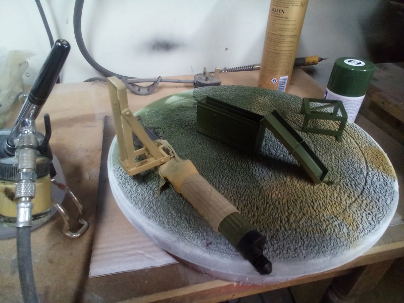 Painting and weathering again for some of these parts as more work disturbs the finish
