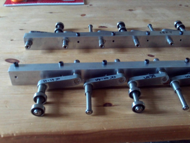 Trial assembly of the hull suspension bars