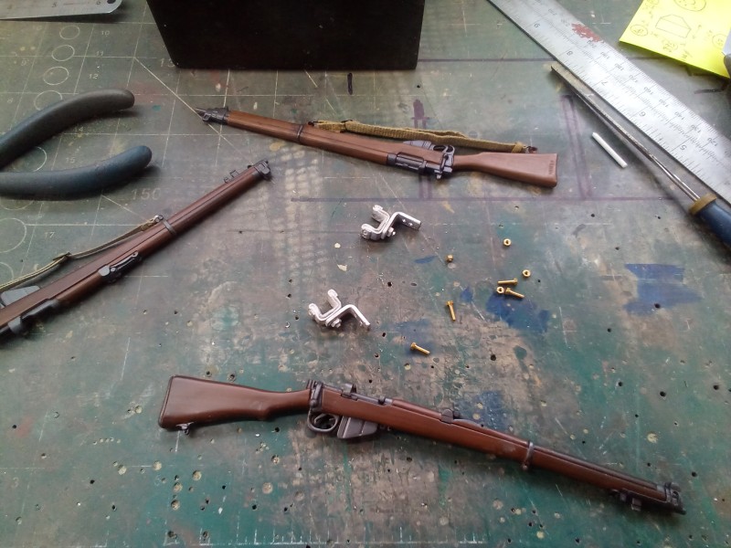 There's not much room for the small arms but I have a plan.