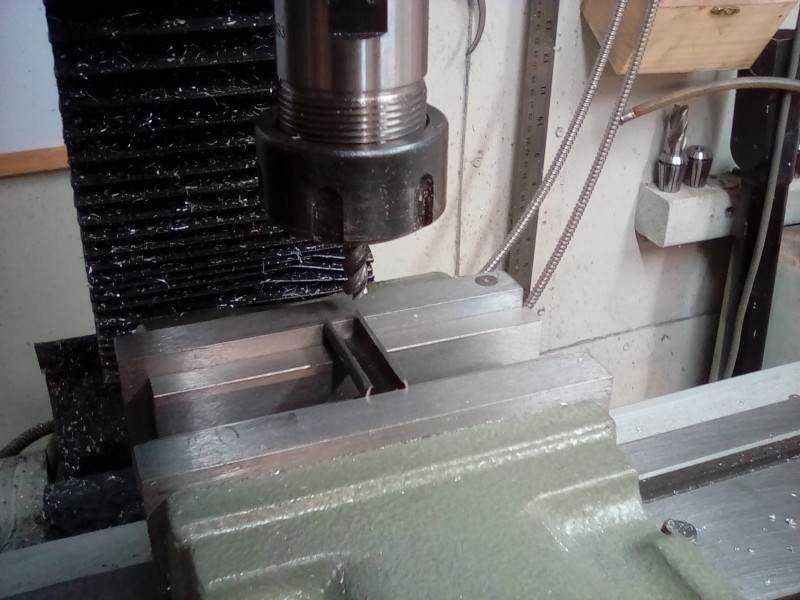 Milling down the assister spring armoured cover