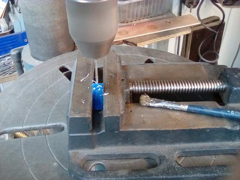 Drilling the latching blocks