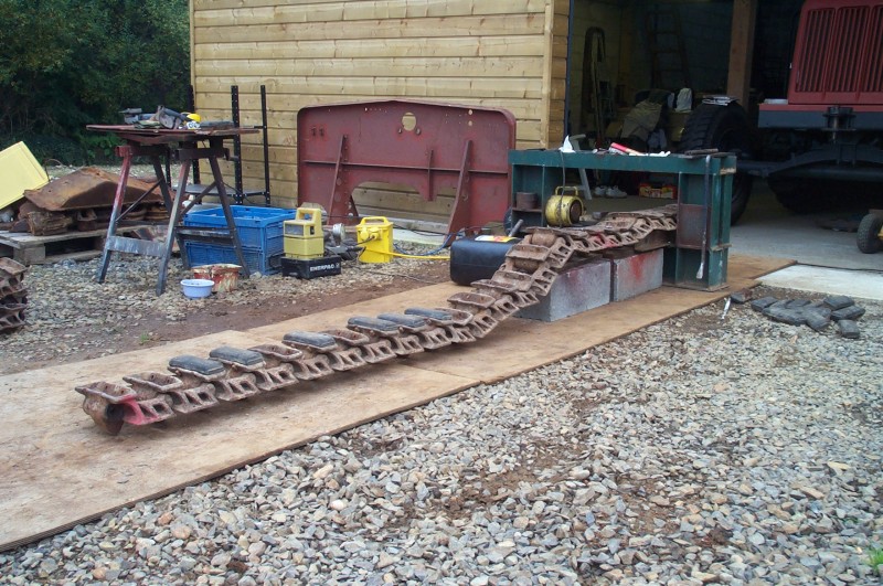 All the needle roller bearings were seized and the tracks hardly flexed