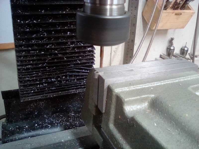 Milling the P clips down to size