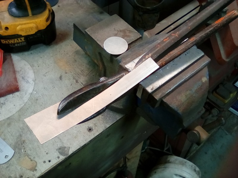 Here's a tip, hold one side of the Gillbows or snips in the vice to help get a nice straight cut