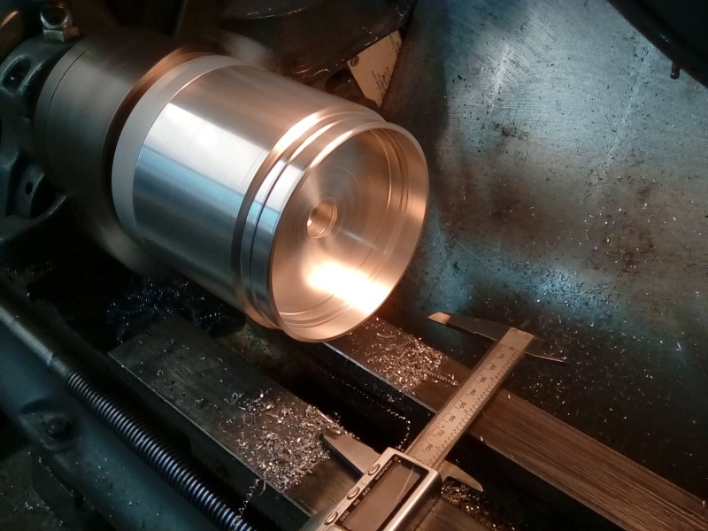 Turing the searchlight lense / filter end piece first