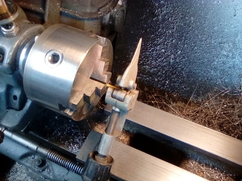 Tiny bush spacers cut with a pipe cutter