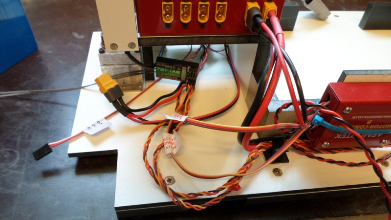 Below the power distribution box, here 2 spaces will be created to hold the receiver and the Benedini sound module