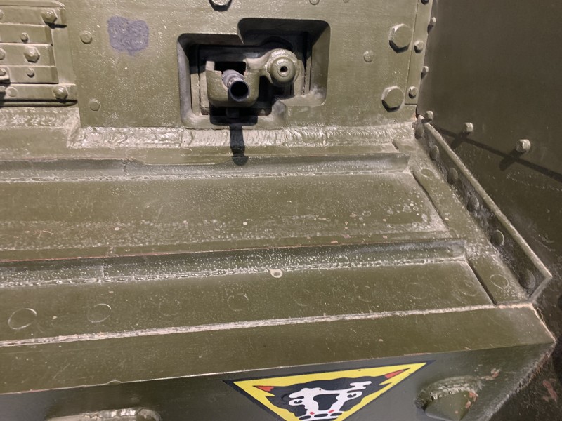 Angle iron detail, photo courtesy of the Tank Museum