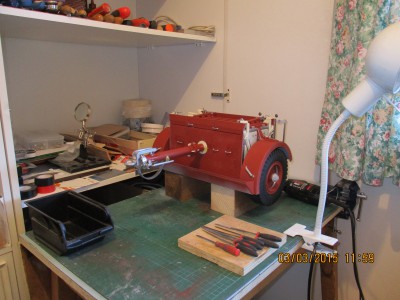 Limber with upgrades awaiting warmer painting weather