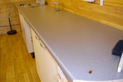 New worktops fitted this is to be my finishing/clean area ready for painting.