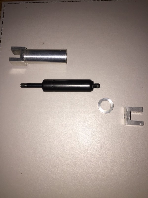 I managed to find cylinders the same diameter as the ones supplied, with the stroke I was looking for. Then after much measuring and head scratching sent a set of drawings and had the basic components made.