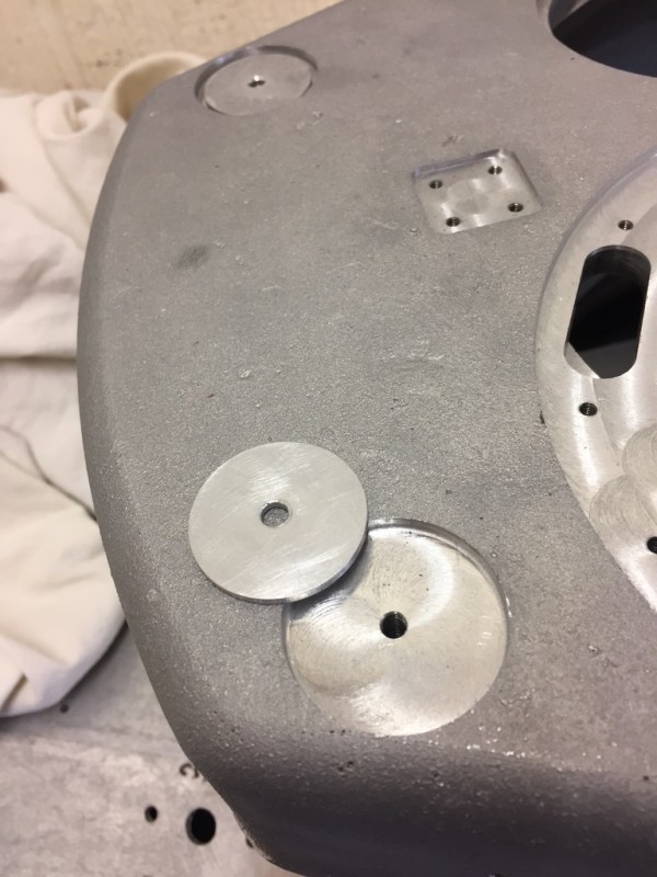 Tapped the turret m4 thread. So my first question, is that round disc that comes with the kit on a real one ? and is it fixed with csk screws? I cannot find a nice clear photo anywhere.
