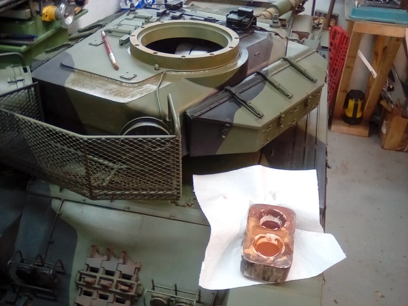 Even the turret basket gets weathered