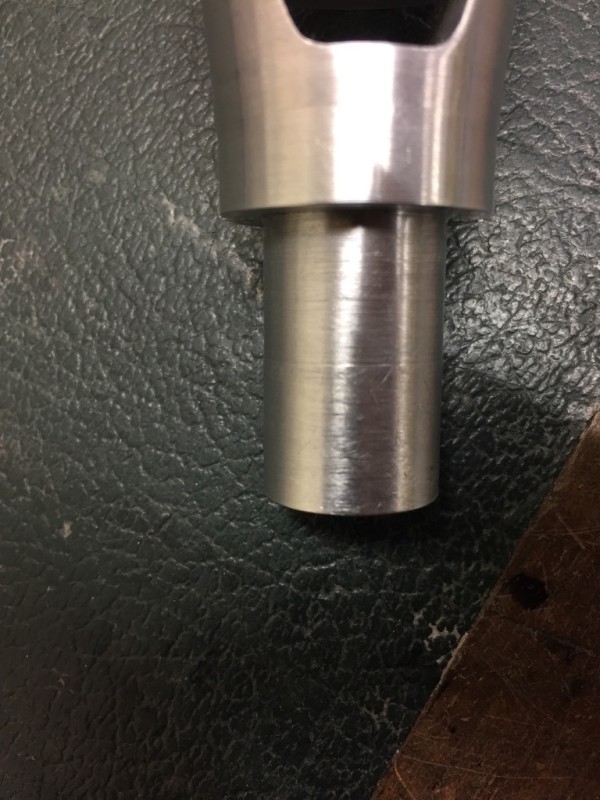 As before I am not taking credit for the machining just the concept and the drawings. Further section was machined off at the diameter of the bit that goes up the barrel.