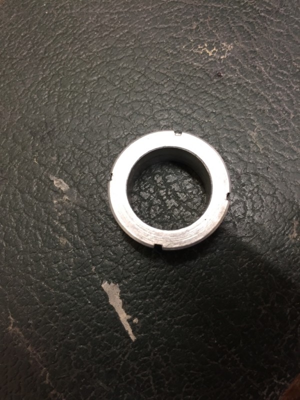 Then a fake locking ring was made with the slots.