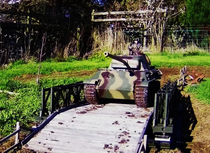 Panther on Bailey Bridge.