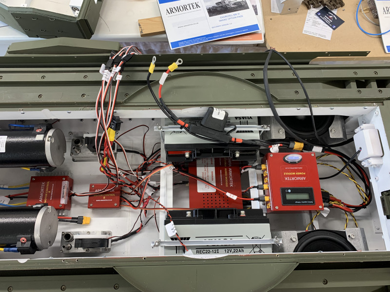 Electronics being installed