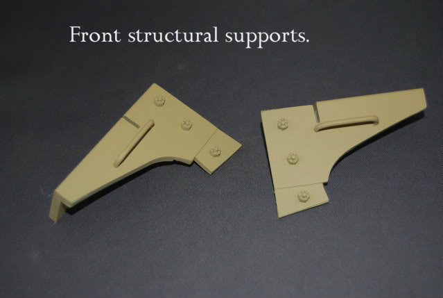 Front hull supports