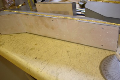 I filled the back of the bins with filler so that I have a surface to bolt up against.