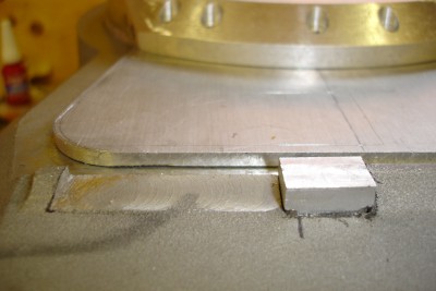 need to shape the added bit of aluminium to the defection ridge.