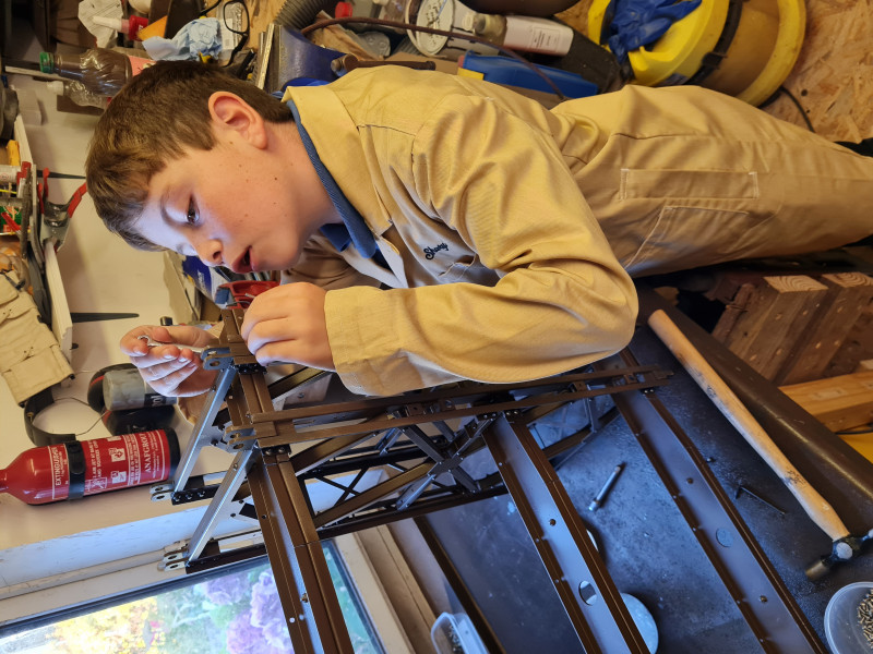 Getting the nuts and bolts fitted.