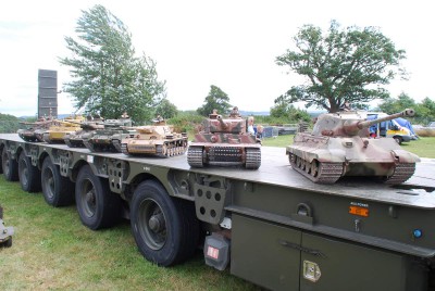 Tanks on a proper transporter