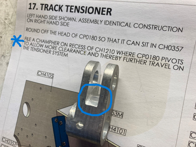 Track tensioner mod.