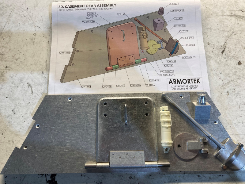 Casement rear assembly,