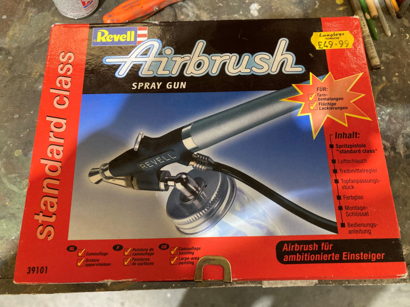 This is the airbrush make used, Really simple to use and clean, Priced around £50,