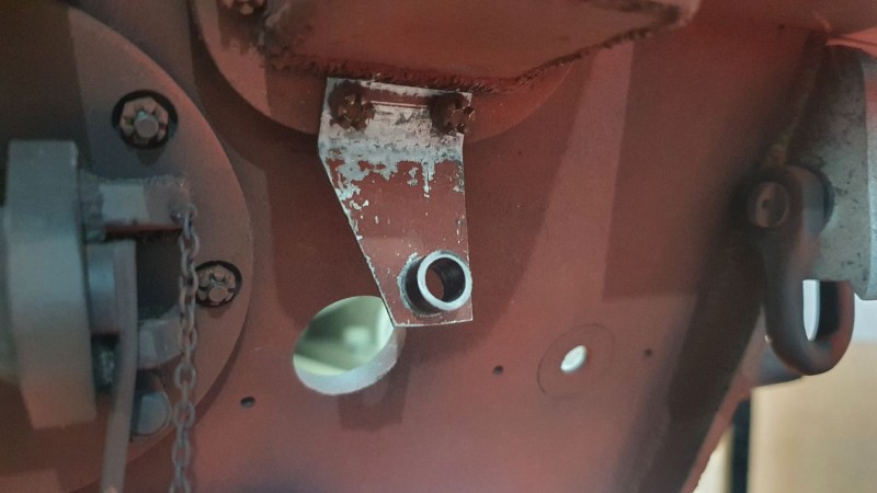 Made the starter bracket, done the best I could without realignment, hole aligns for the crank handle.
