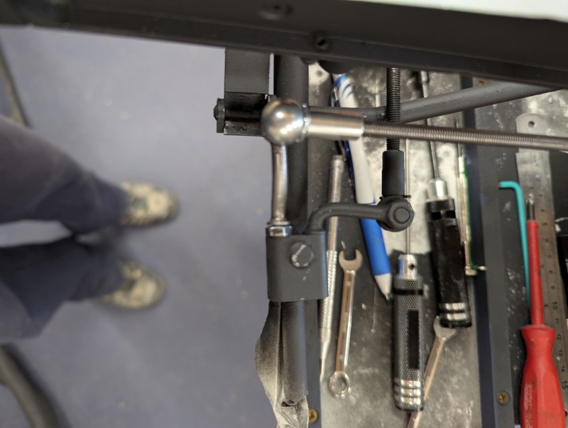 Modified steering arm