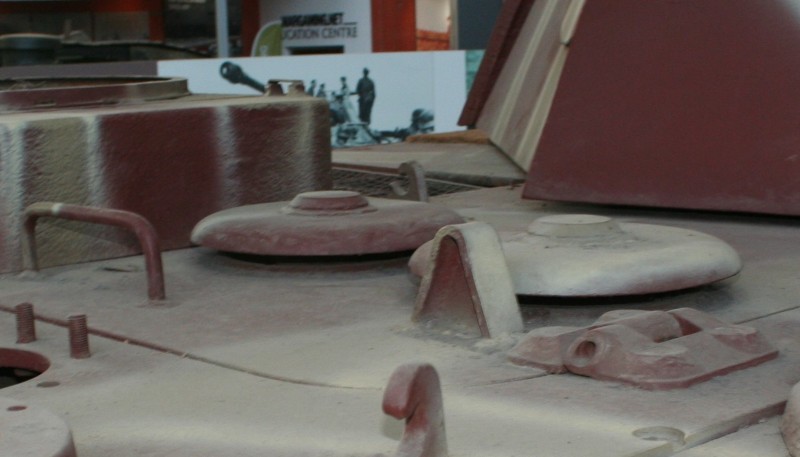 Real intake cover, Tank Museum.